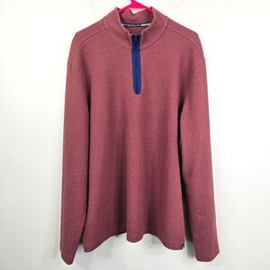 Southern Tide Mens Long Sleeve Quilted Mock Neck Q-Zip Pullover XL